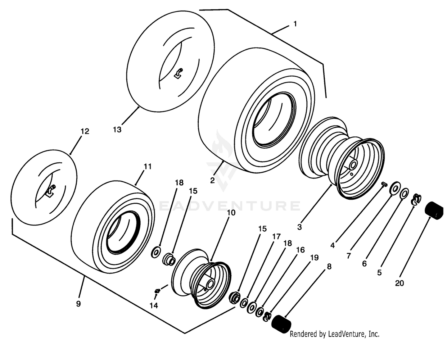 Wheels  Tires Assembly