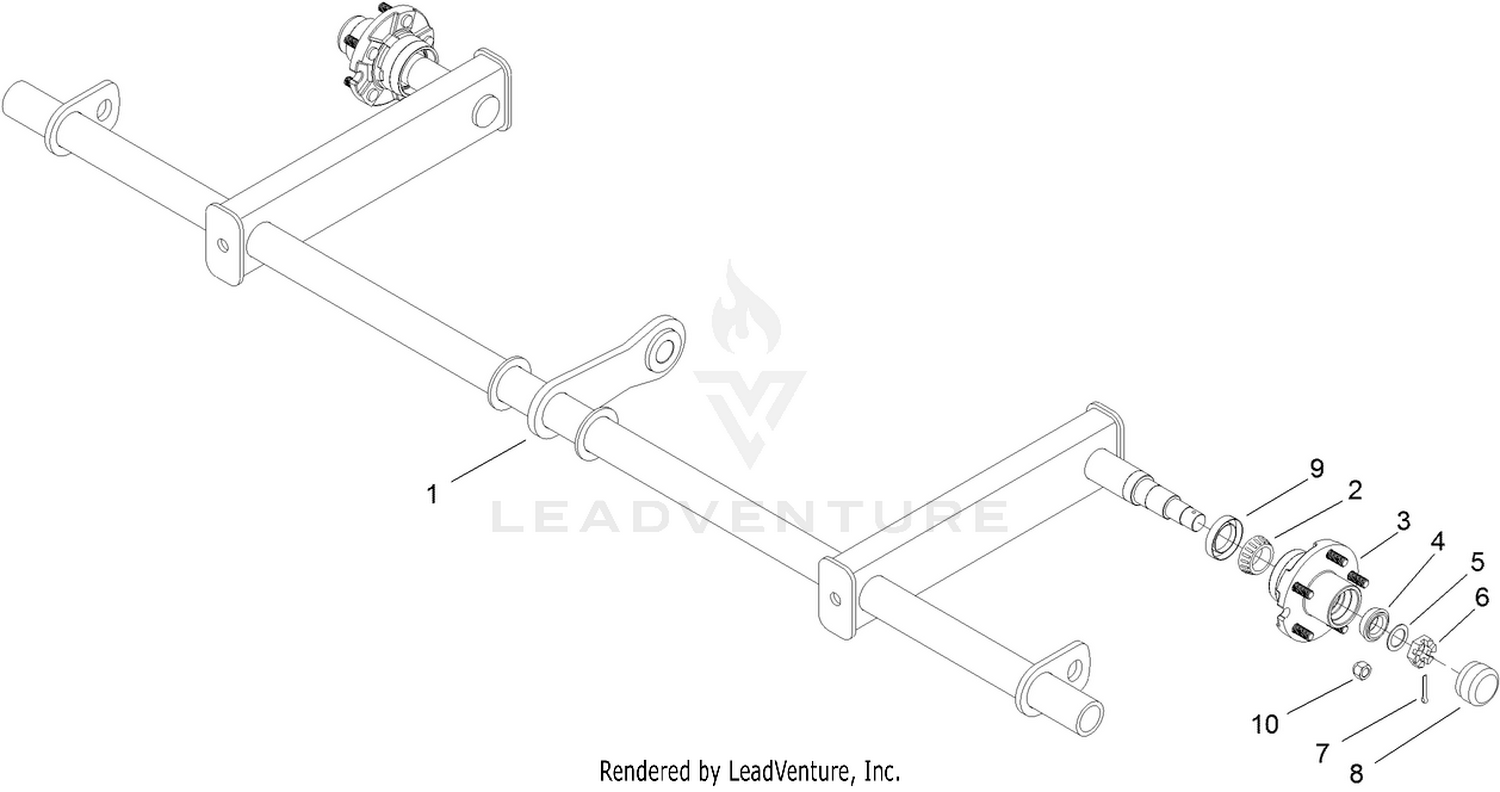 Lift Axle Assembly No. 114-7746