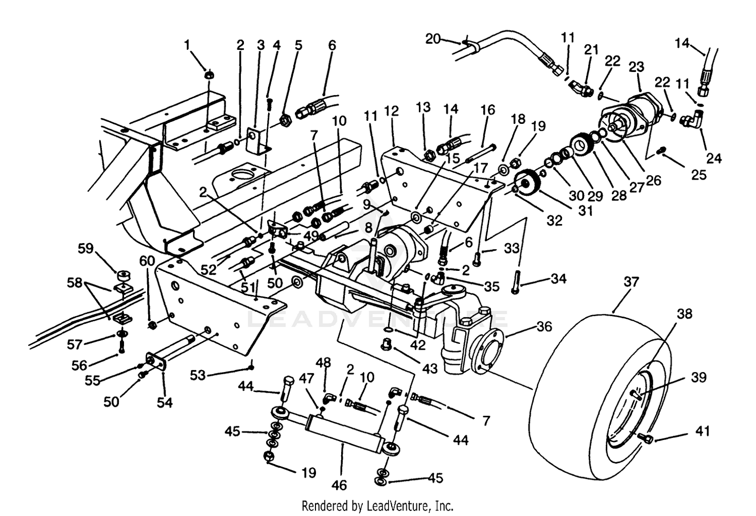 Rear Axle Assembly (model No. 30455)