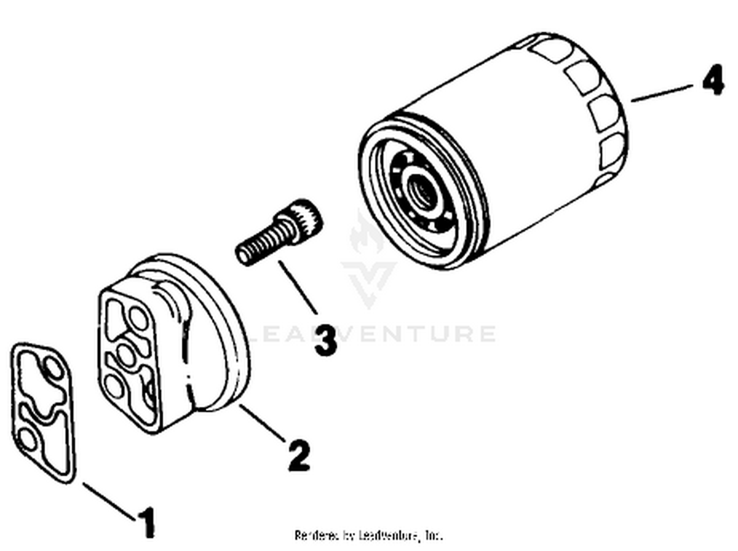 Oil Filter-Engine Kohler Model No. M18qs-24657 (continued)