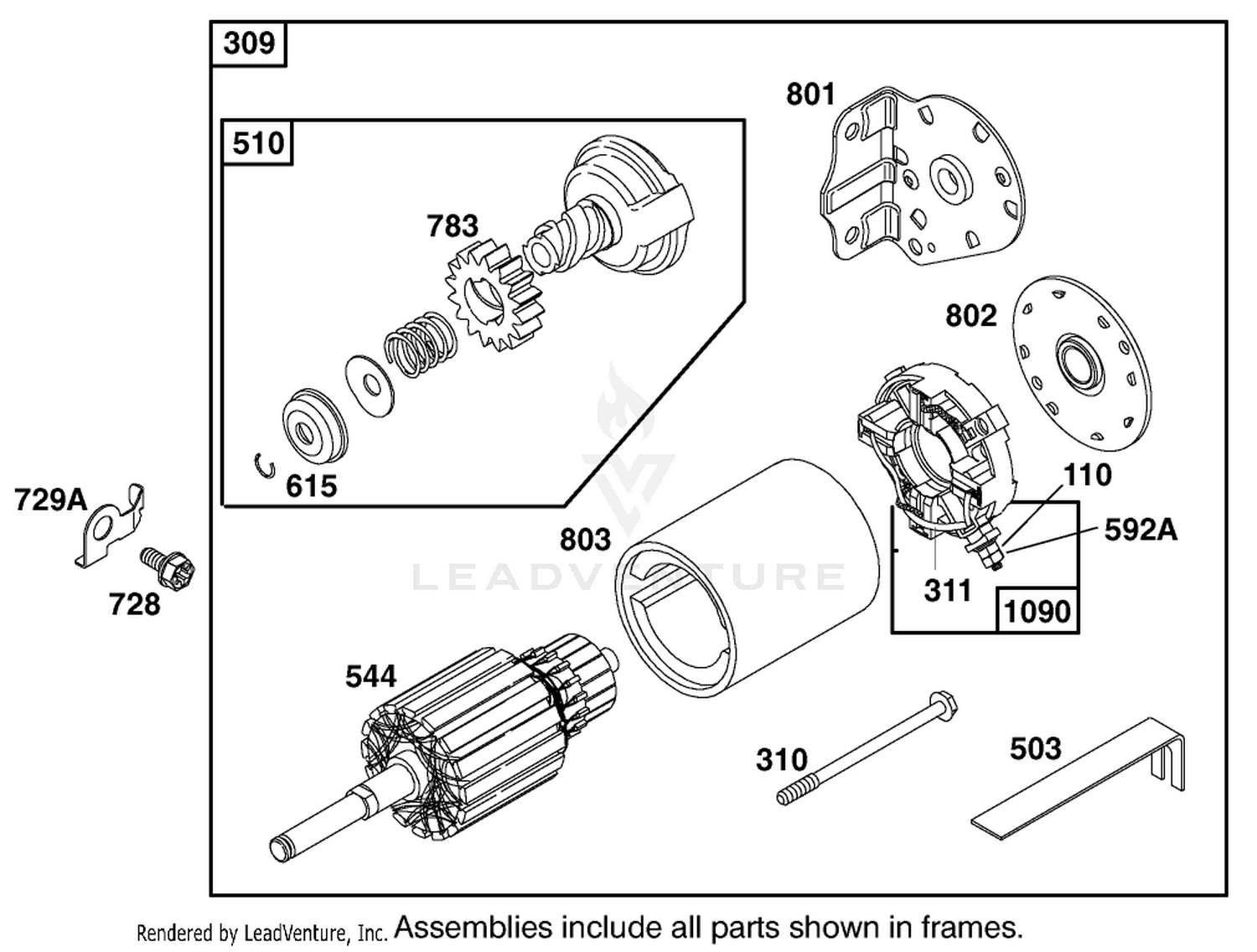 Engine Briggs  Stratton Model 28m707-1182-E1 8