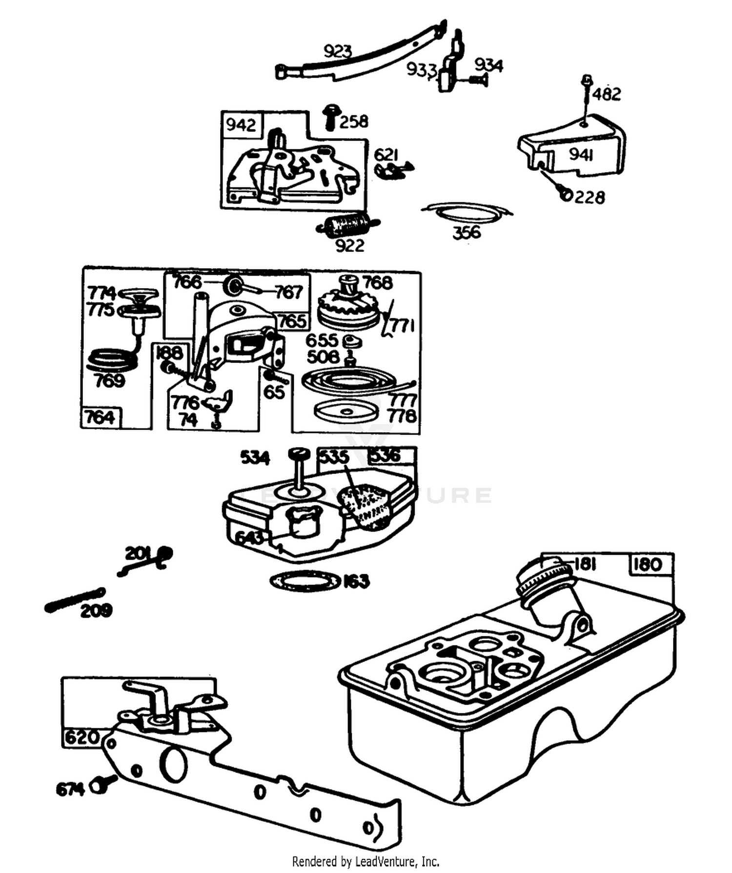 Engine Briggs  Stratton Model No. 92908-3196-01 (continued) 2