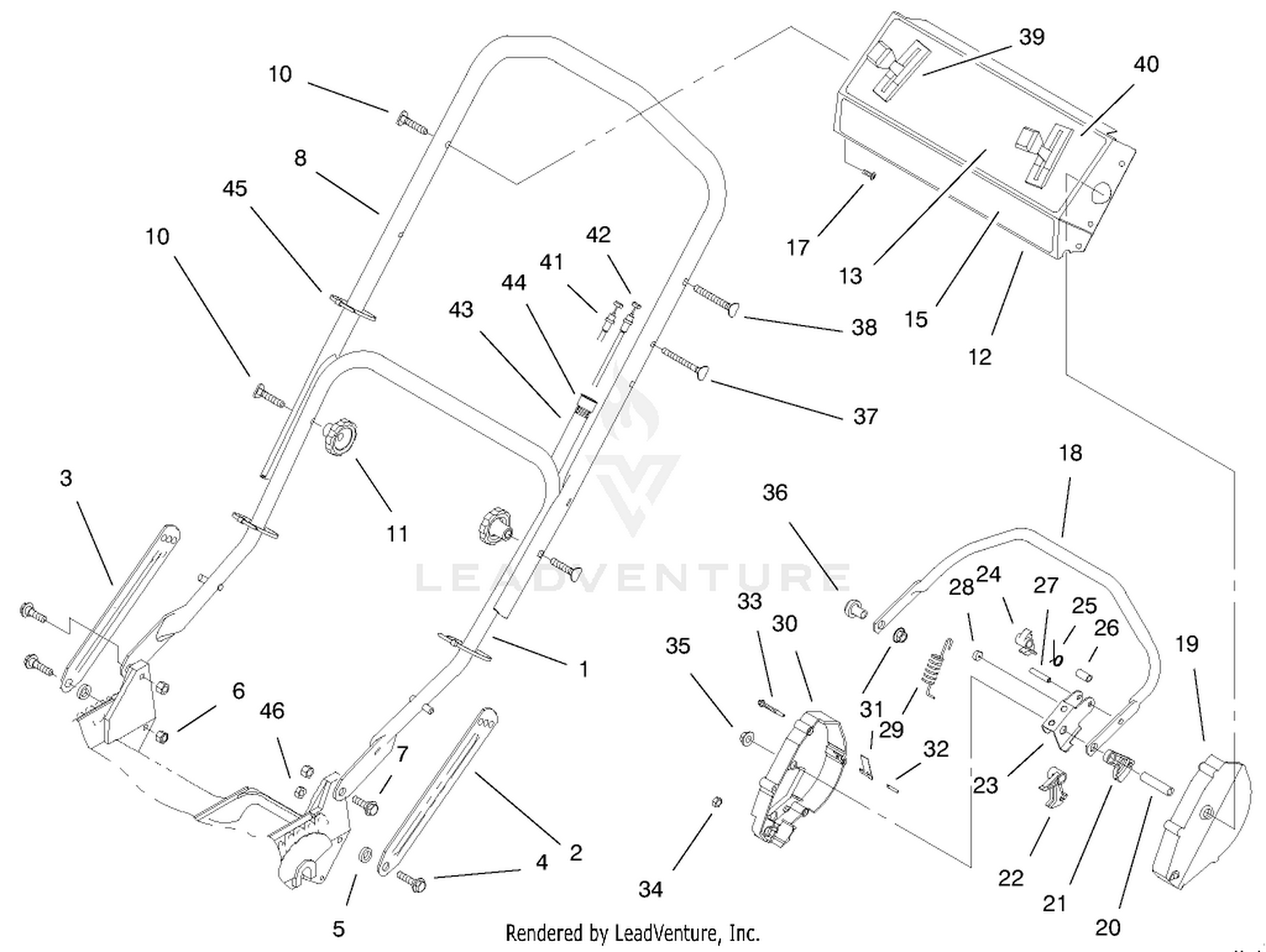 Handle Assembly (model No. 20482 Only)