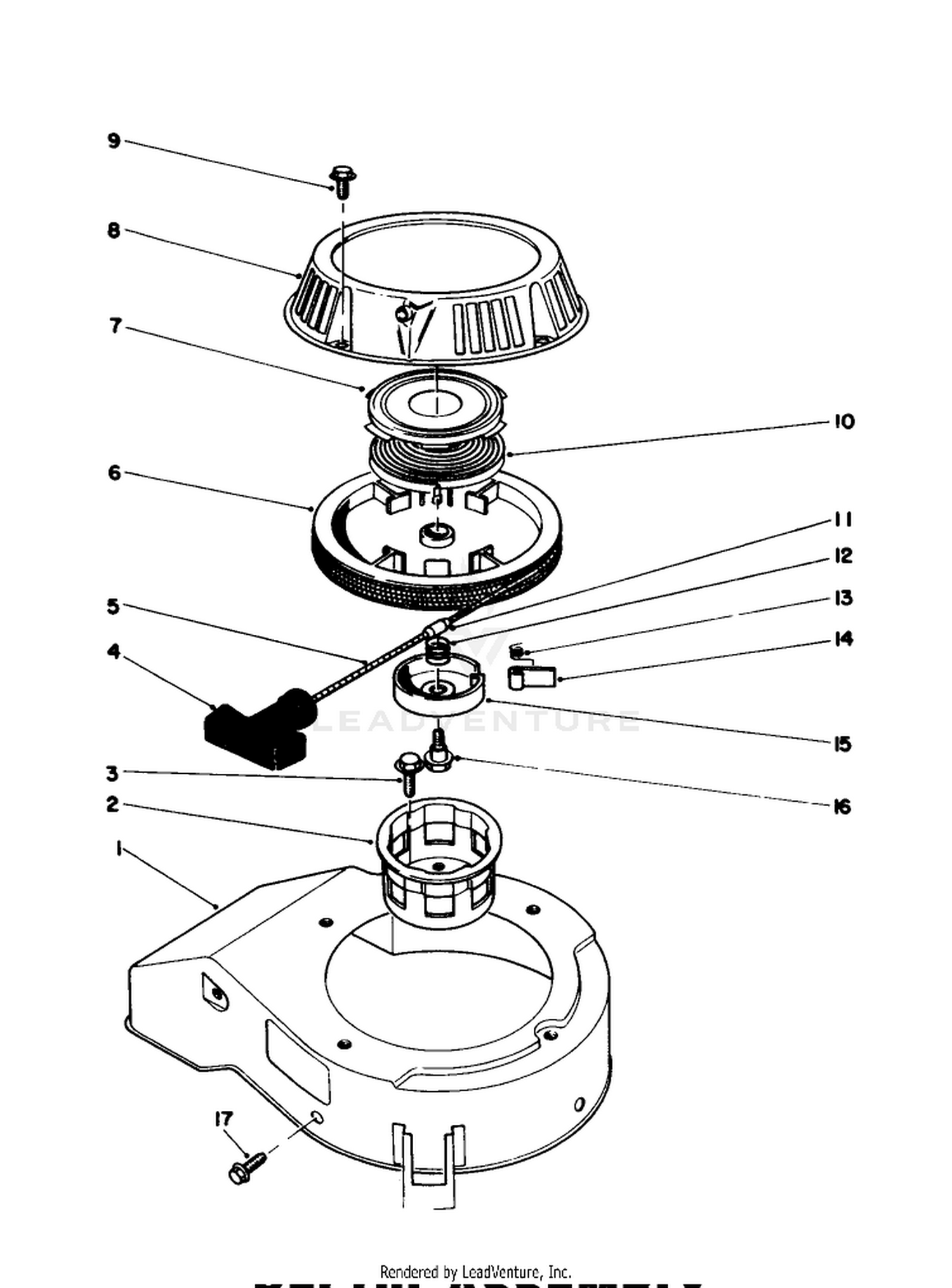 Recoil Assembly (engine No. 47ph7) (engine No. 47pg6)