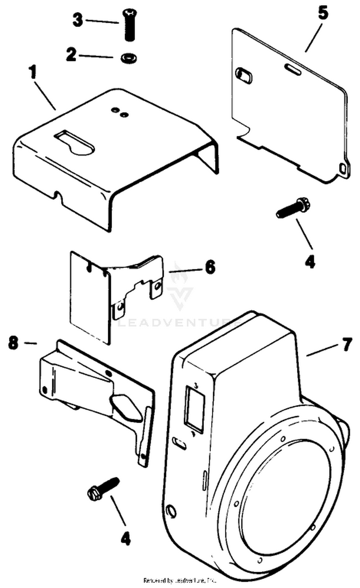 Baffles  Shroud-Engine Assembly-Kohler Model No. M16s-711533