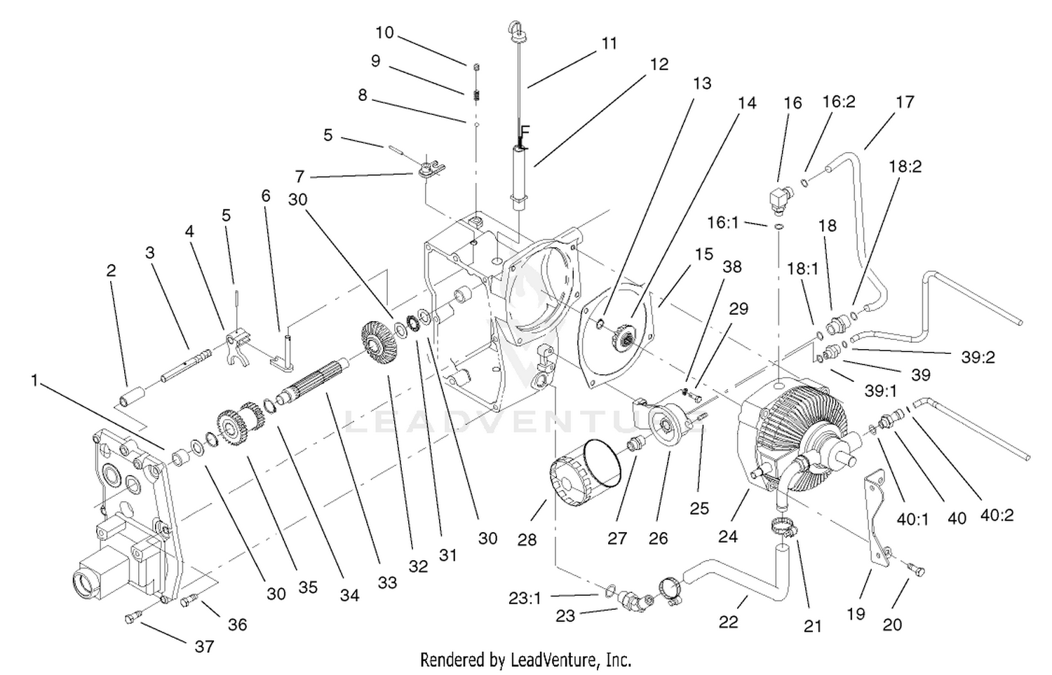 Hydro Trans Axle Assembly (cont.)
