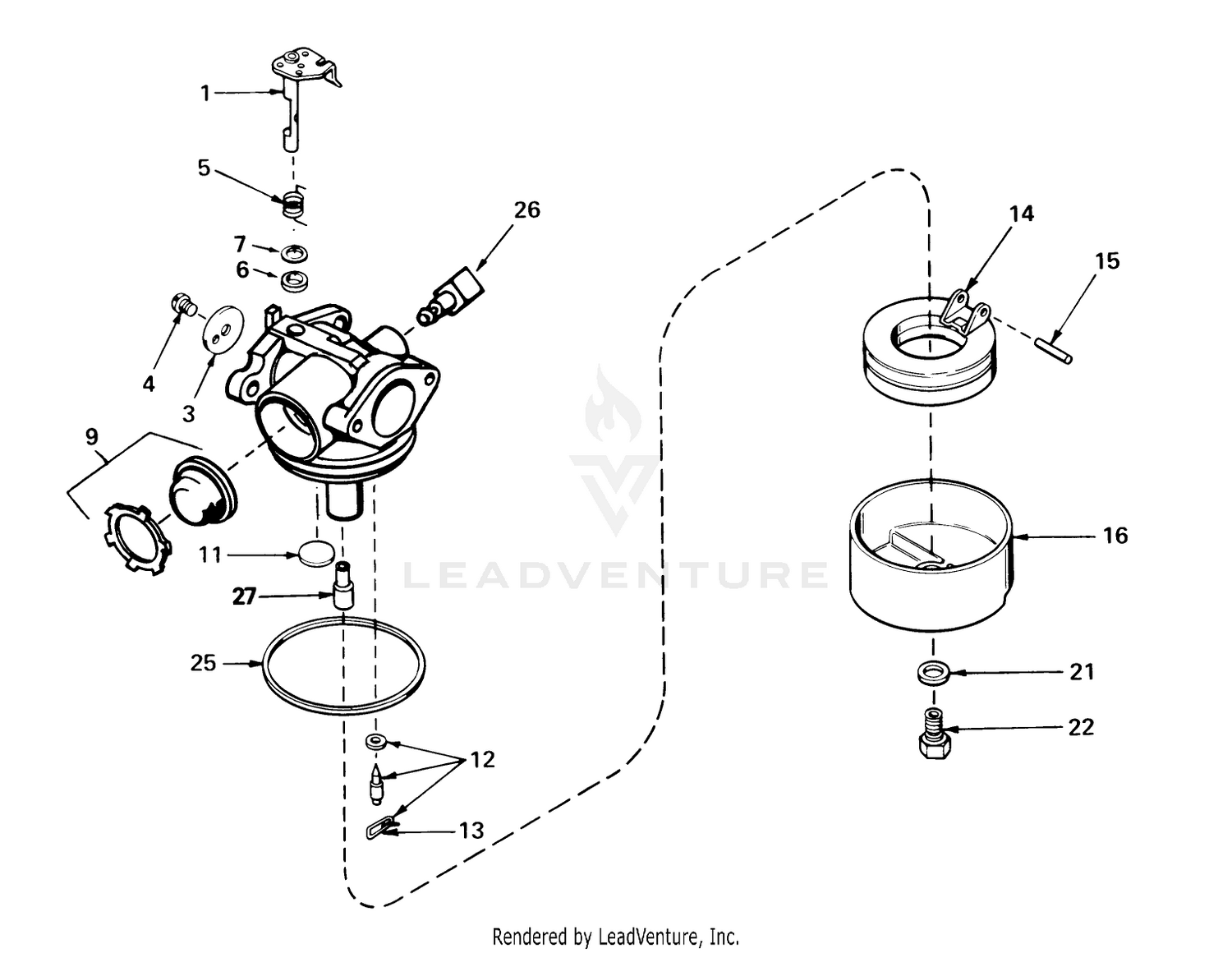 Carburetor Assembly No. 632050a