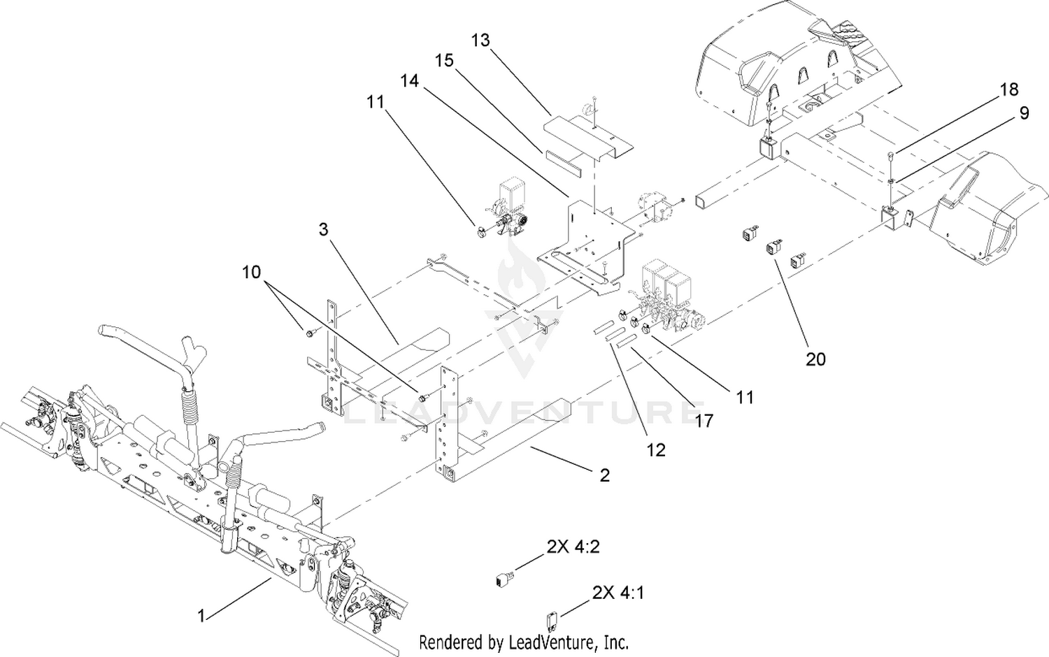 Multi-Pro 5700-D Boom Kit Assembly