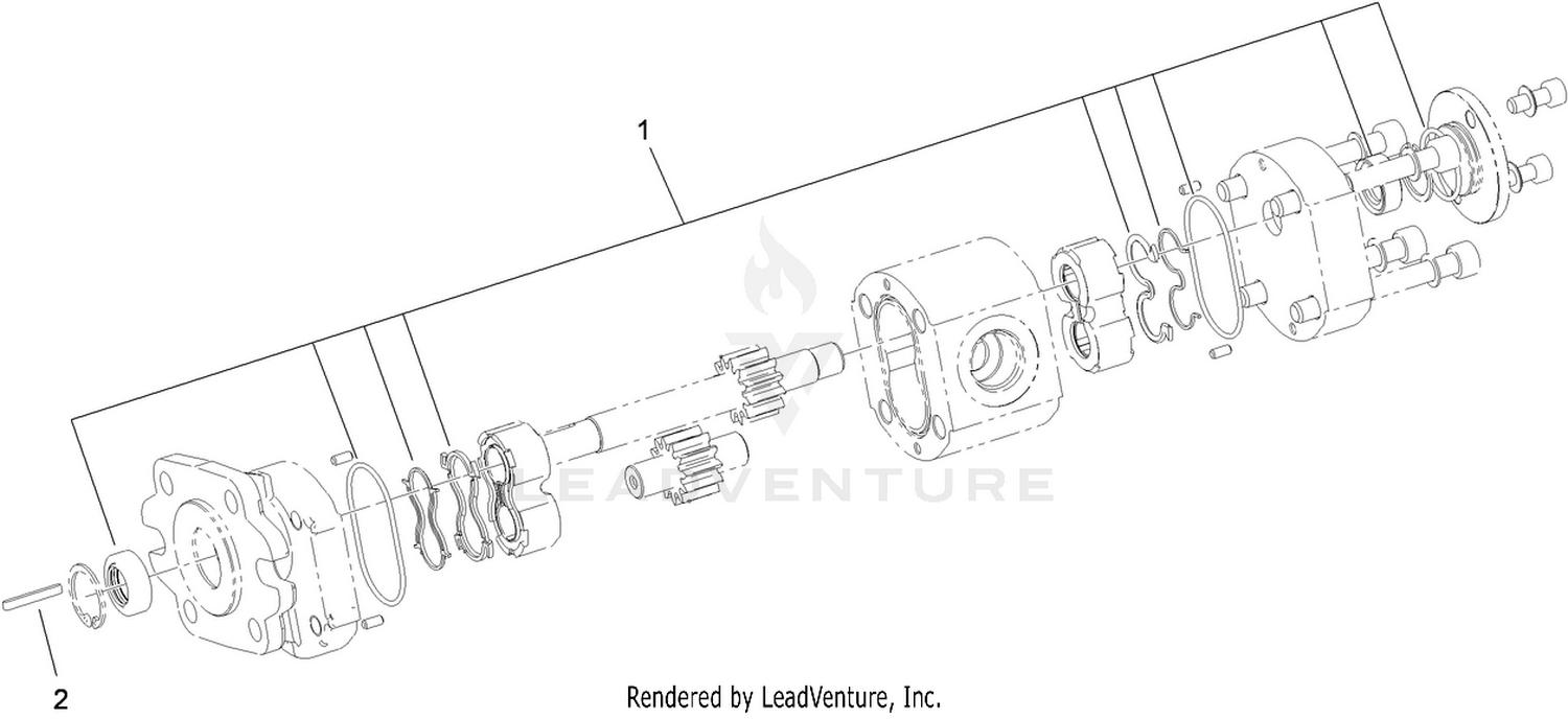 Hydraulic Gear Pump Assembly No. 114-8302