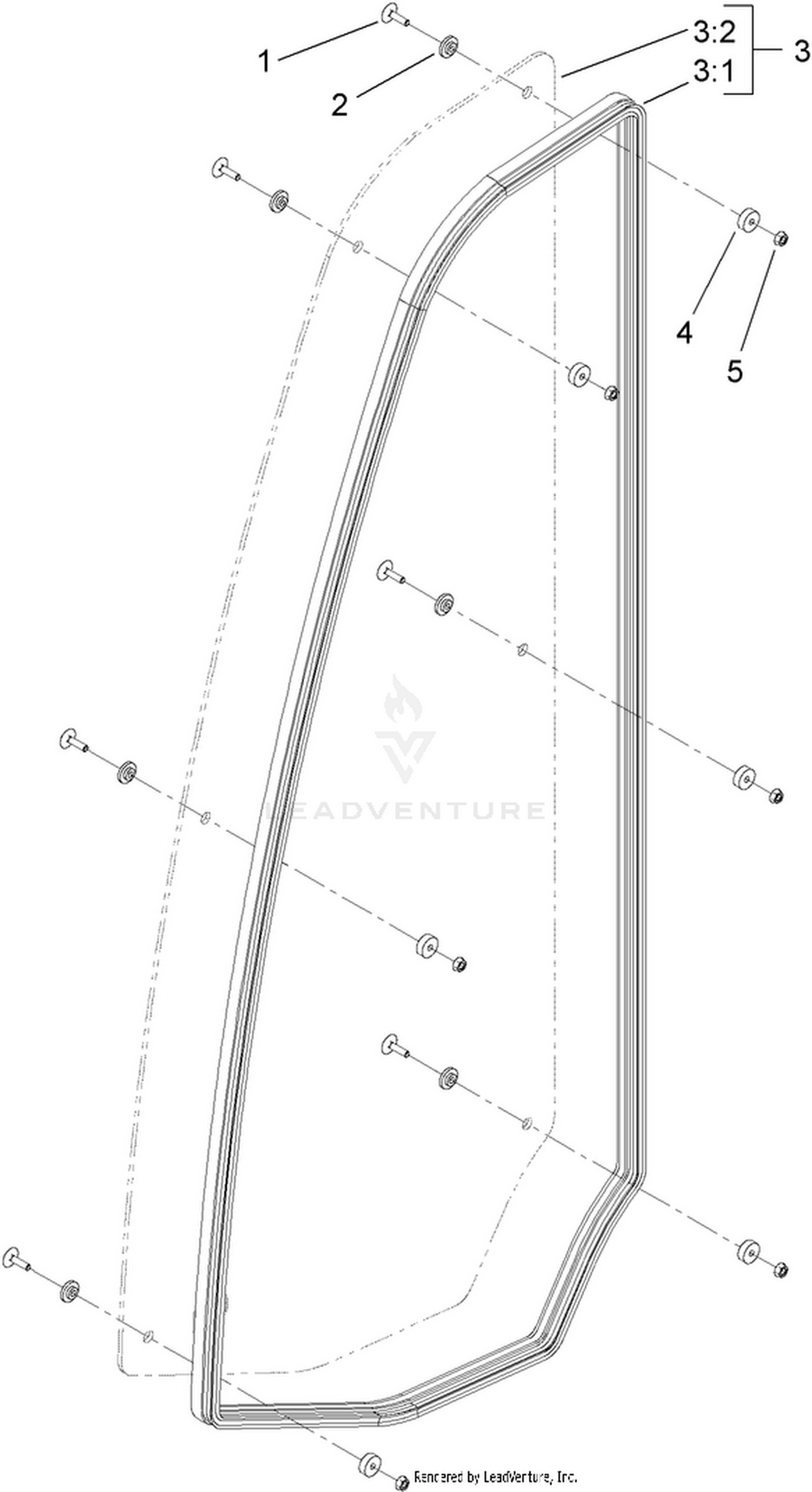 Right-Front Window Assembly