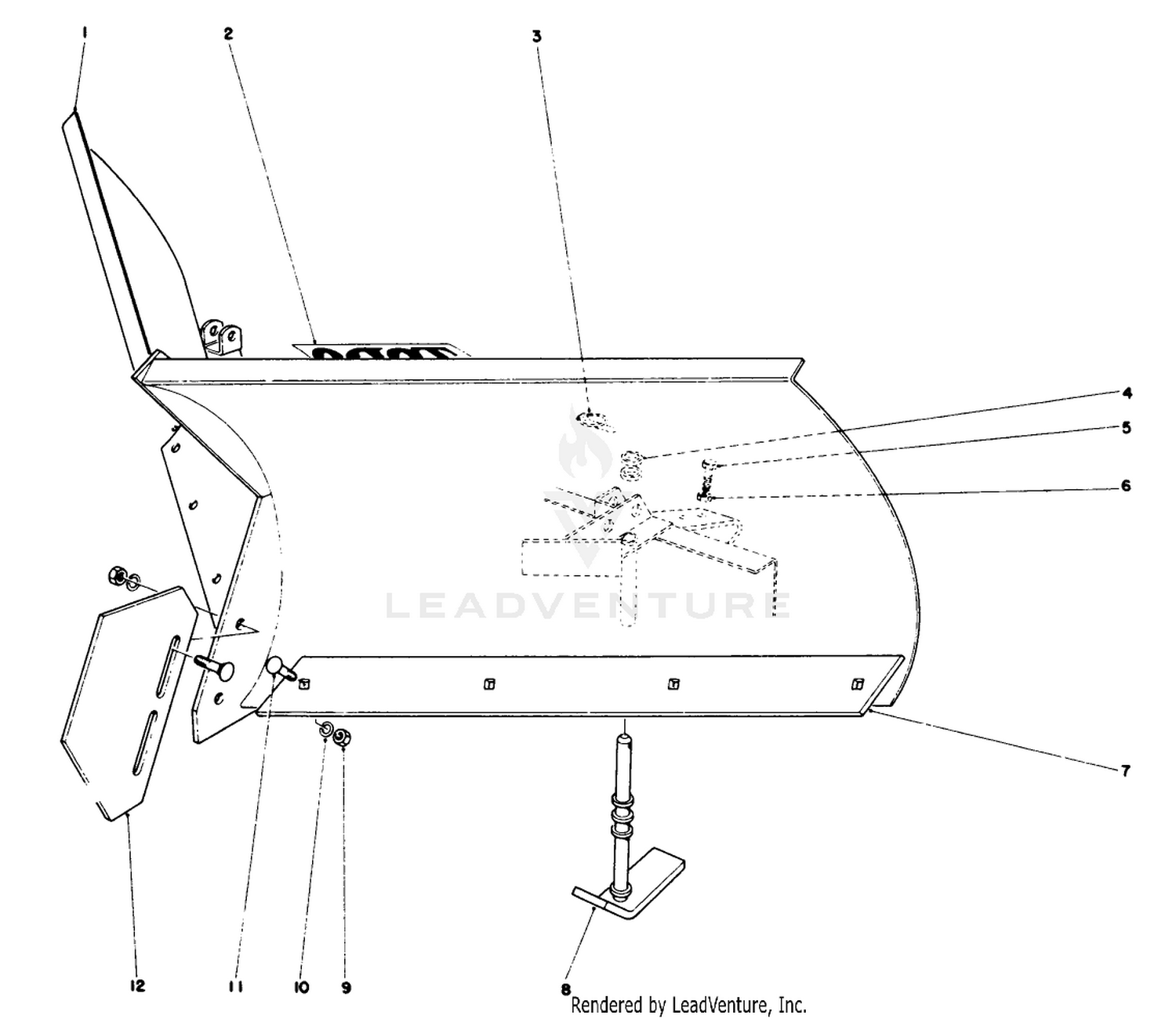 V-Plow Model No. 30750 (optional)