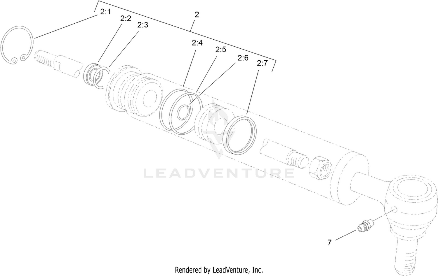 Hydraulic Cylinder Assembly No. 93-6510