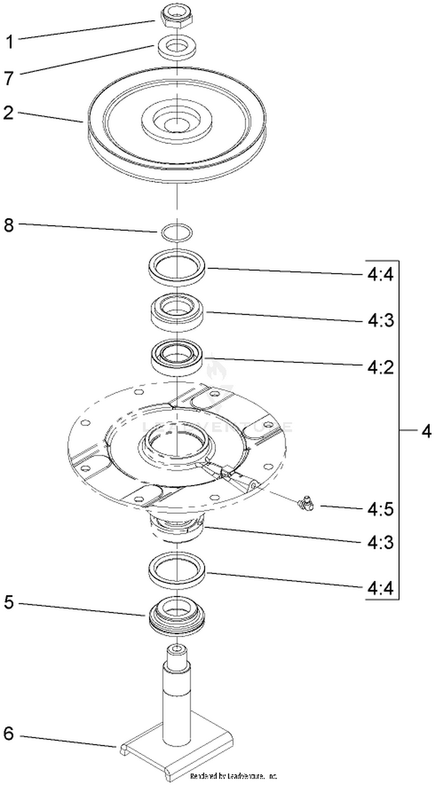 Low Driven Idler Assembly No. 104-3532