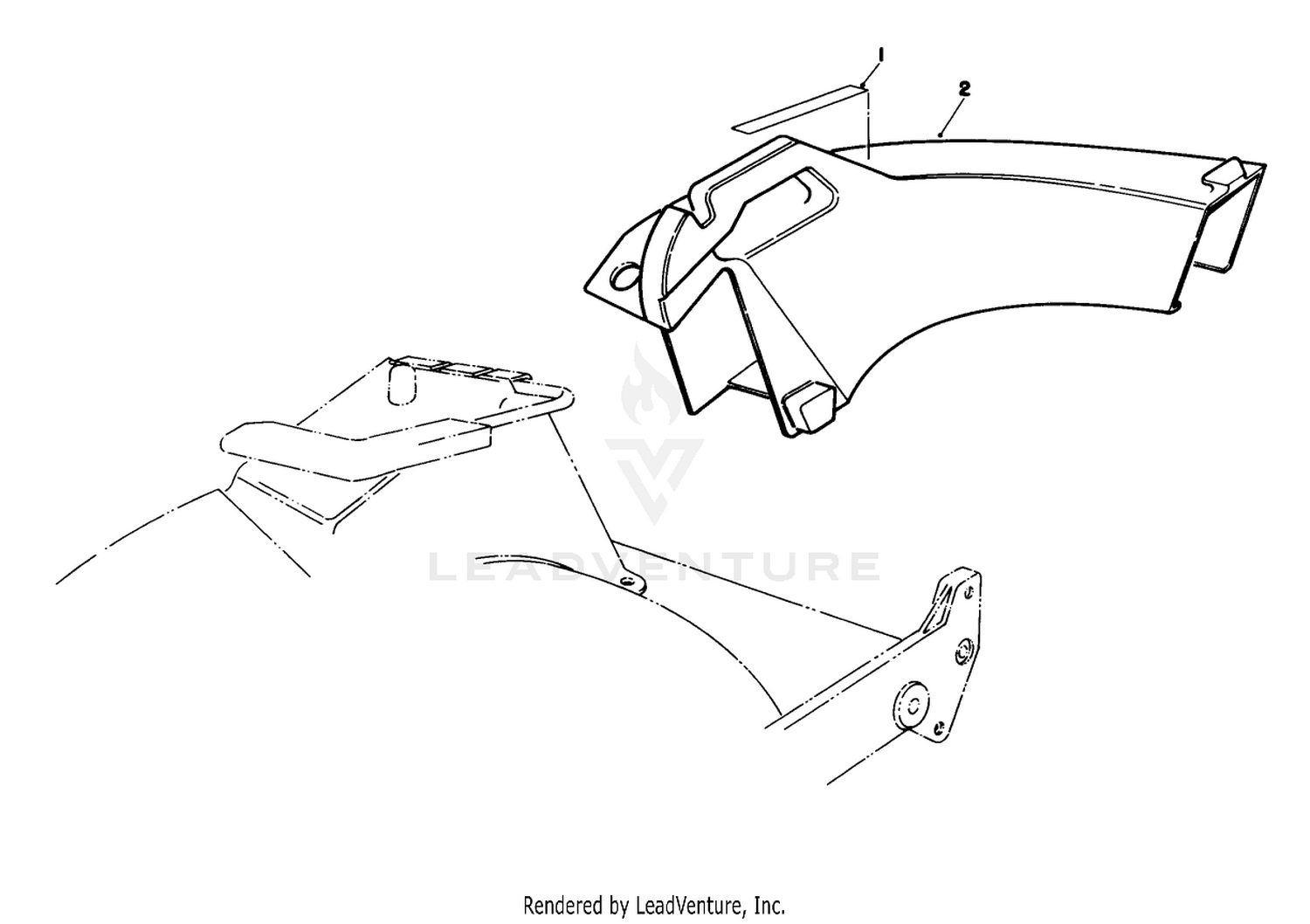 Side Discharge Chute Model No. 59168 (optional)