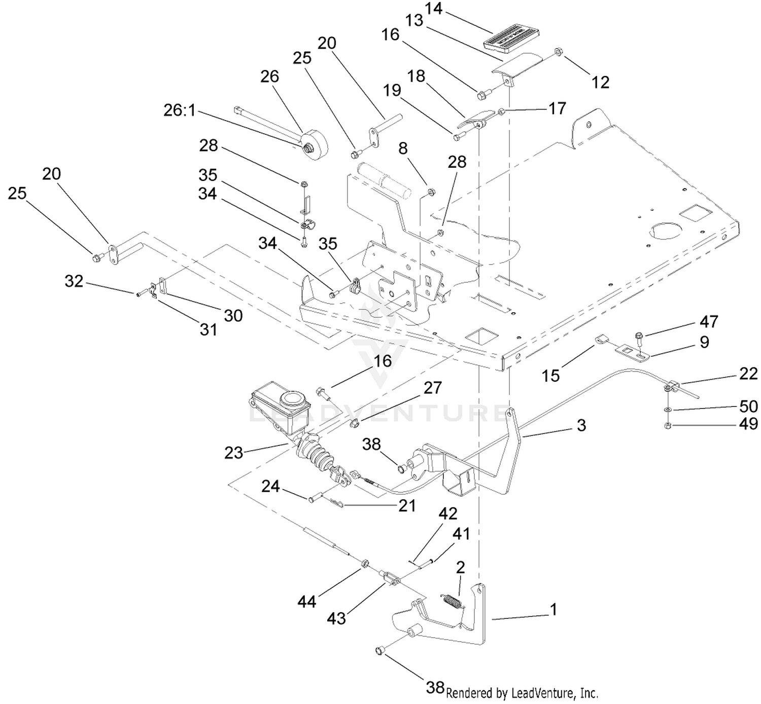 Brake and Accelerator Pedal Assembly