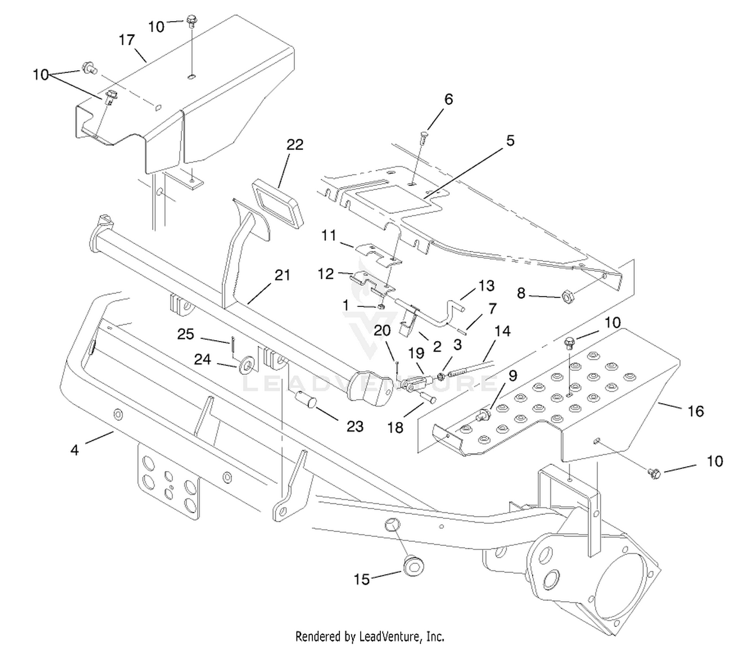 Frame  Brake Pedal Assembly