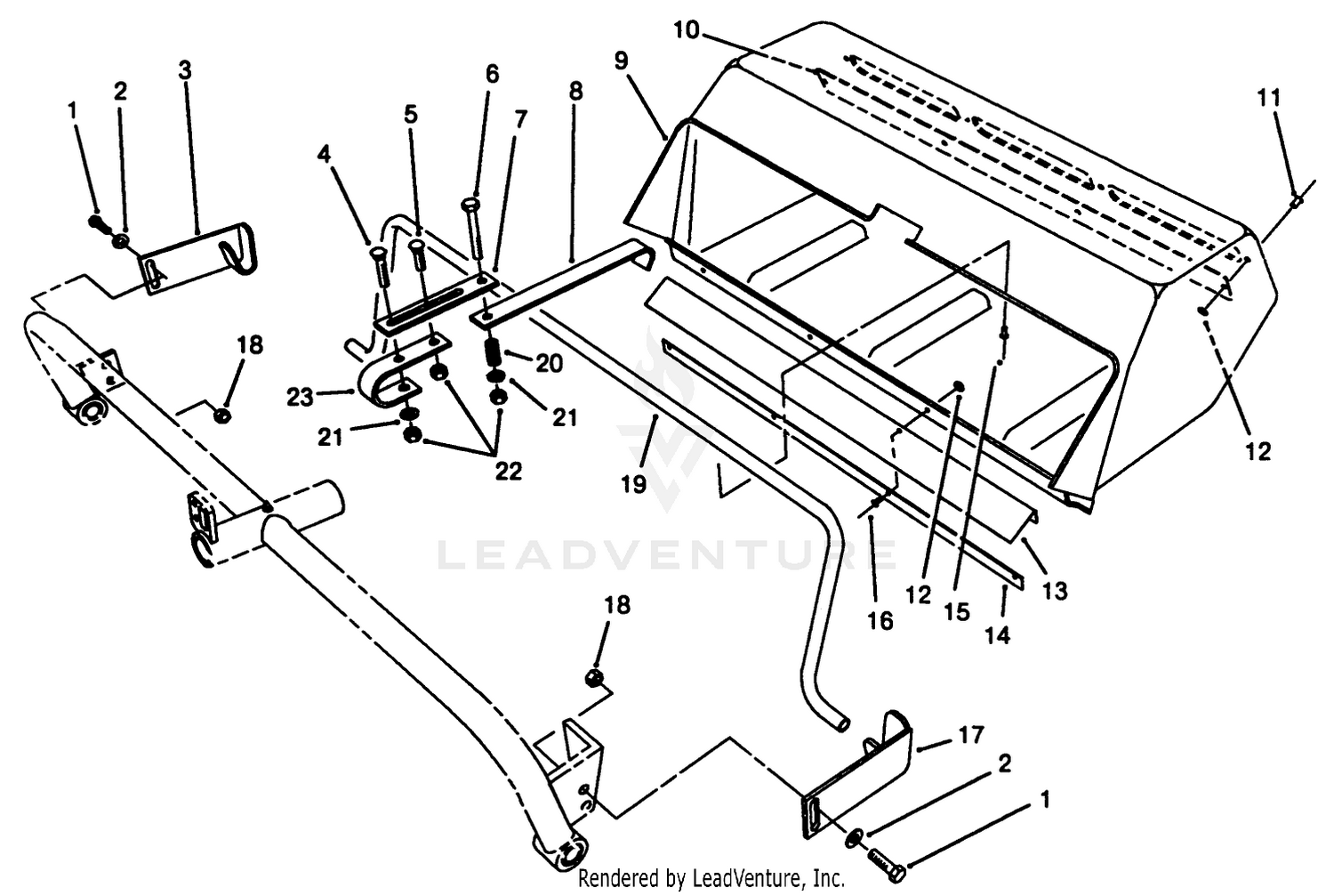 Rear Cutting Unit Basket Assembly