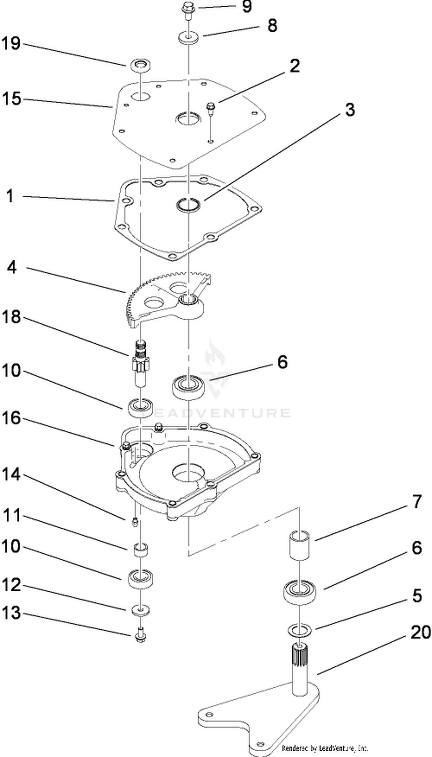 Steering Box Assembly No. 112-3130
