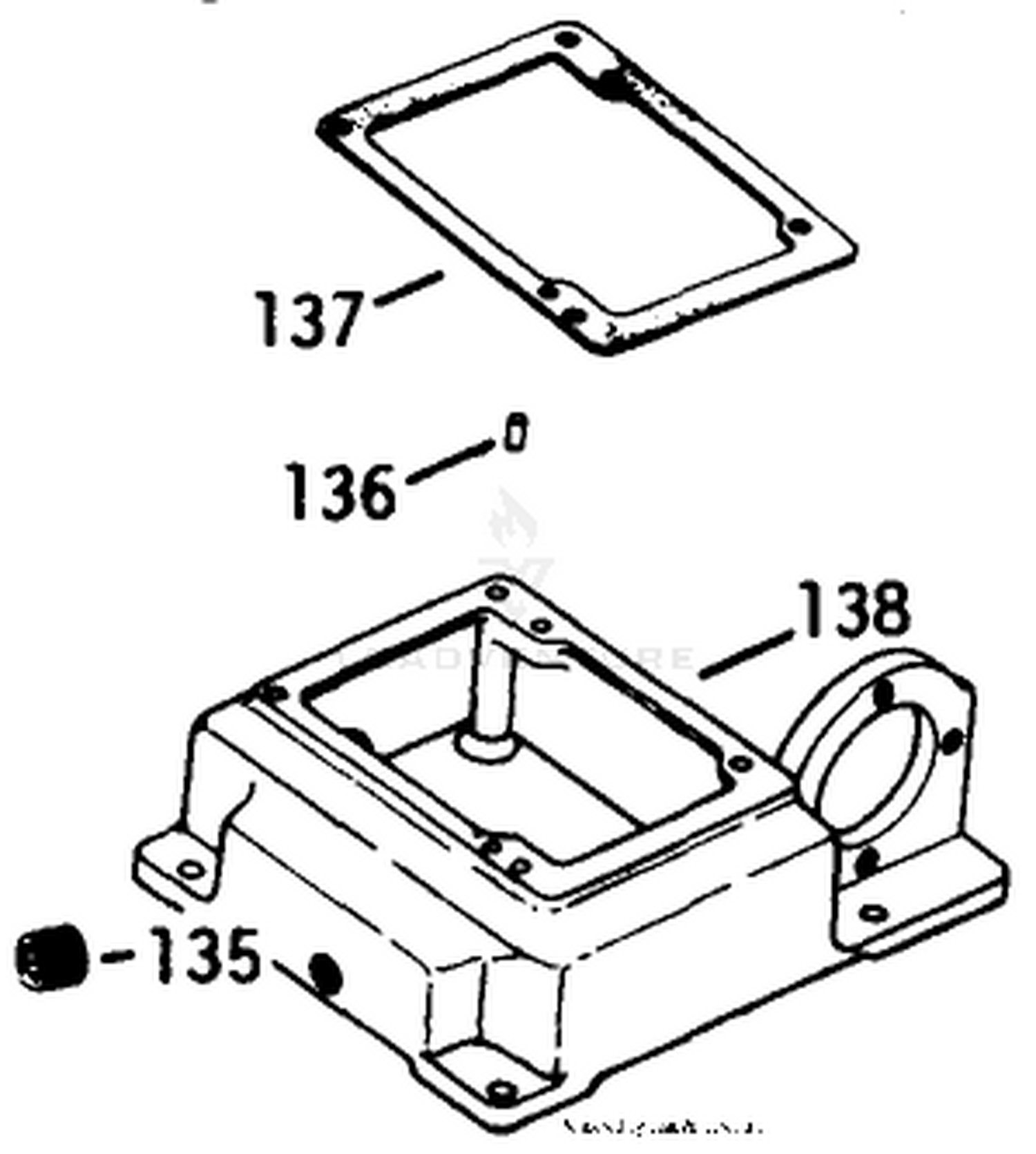 Oil Pan-Engine Kohler Model No. K532s-Spec. 53169