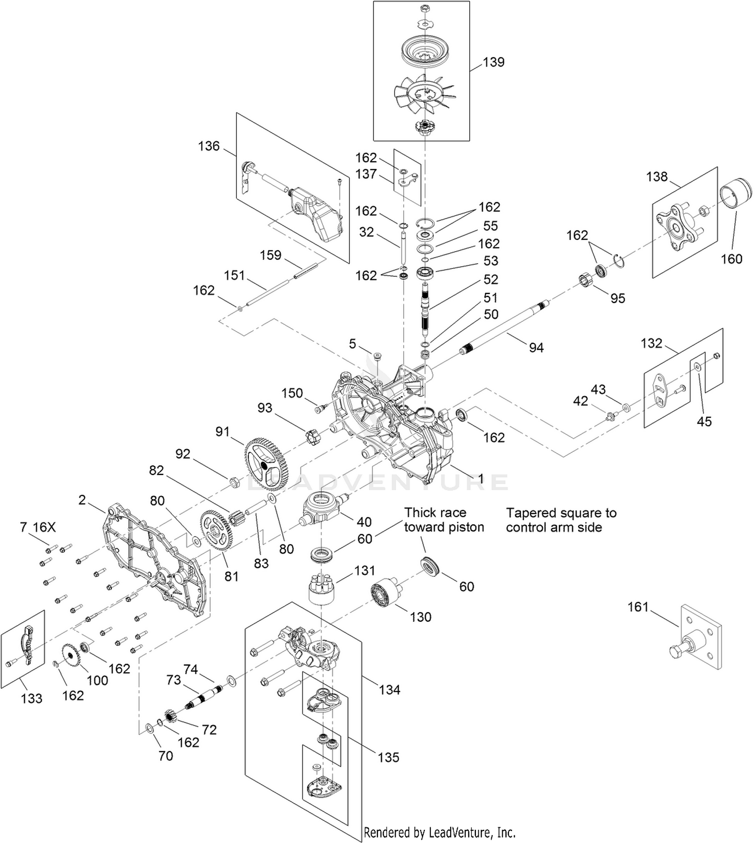 Right Hand Hydro Transaxle Assembly No. 119-3331