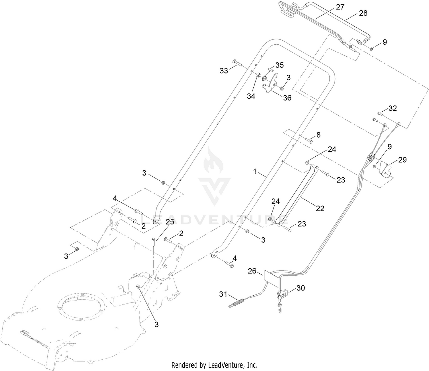 Handle and Control Assembly