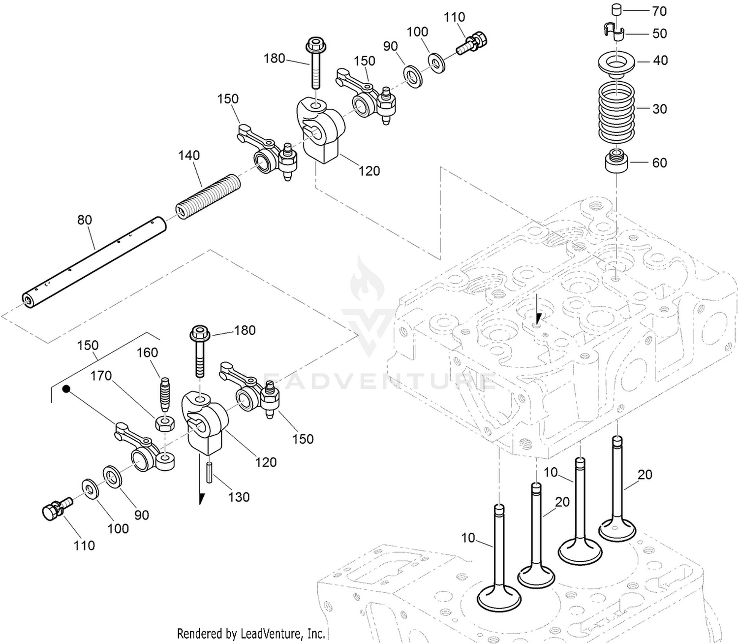 Valve and Rocker Arm Assembly