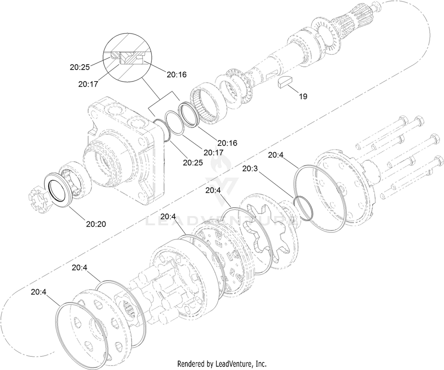 Hydraulic Motor Assembly No. 137-2479