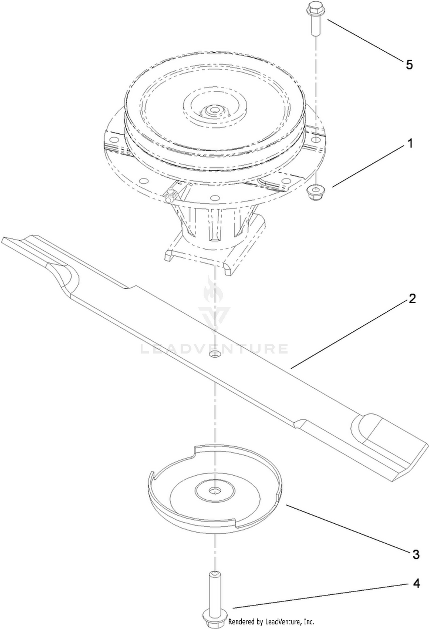 Spindle and Blade Assembly
