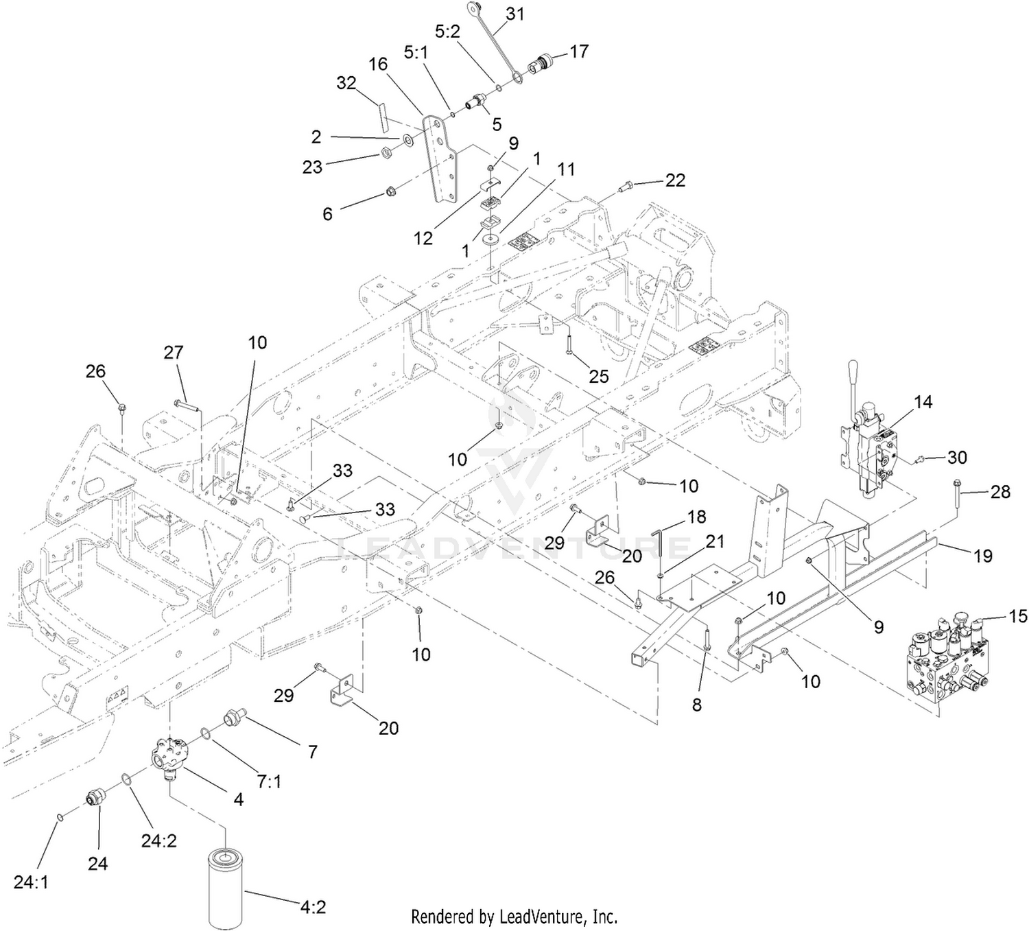 Manifold, Filter and Auxiliary Valve Assembly