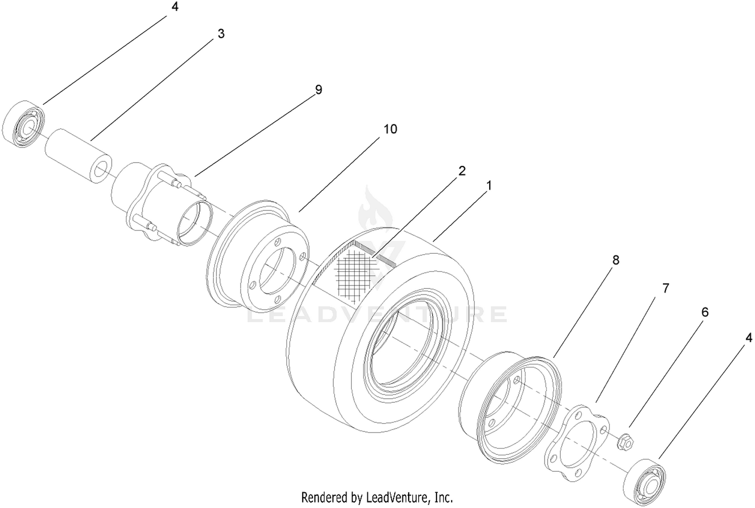 Wheel Assembly No. 93-9938