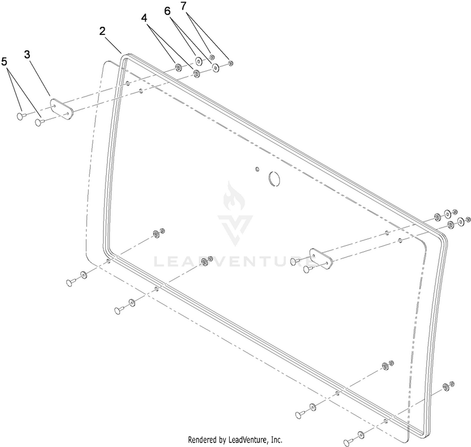 Windshield Assembly No. 117-5012
