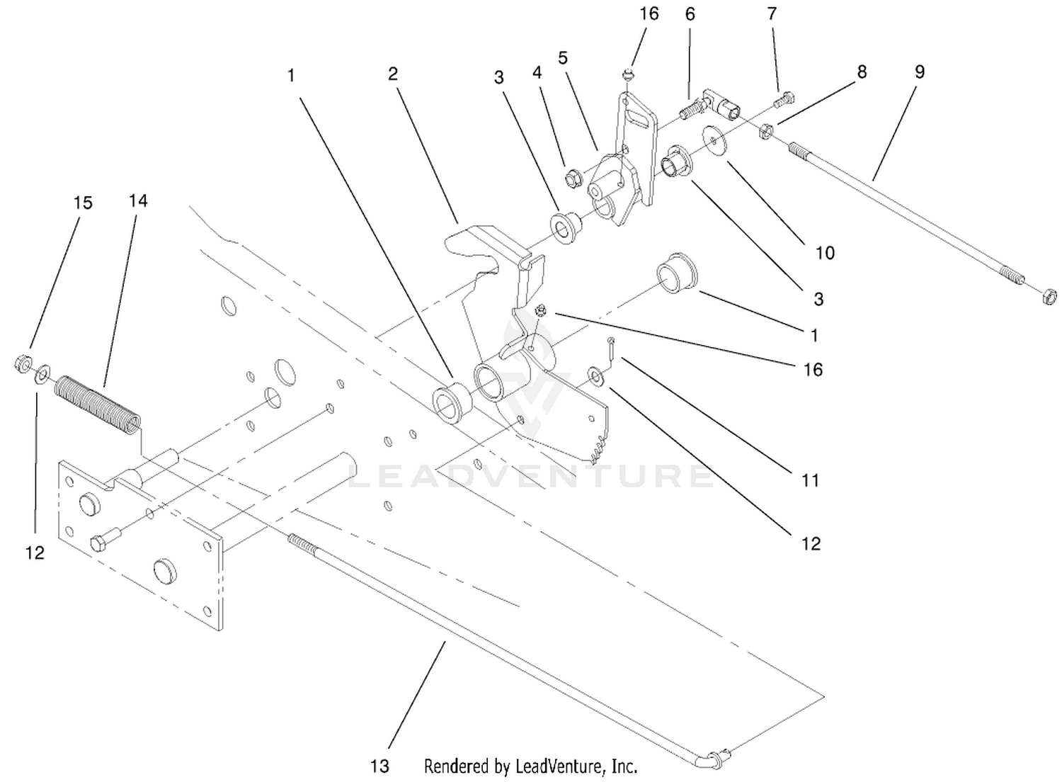 Parking Brake Lower Assembly