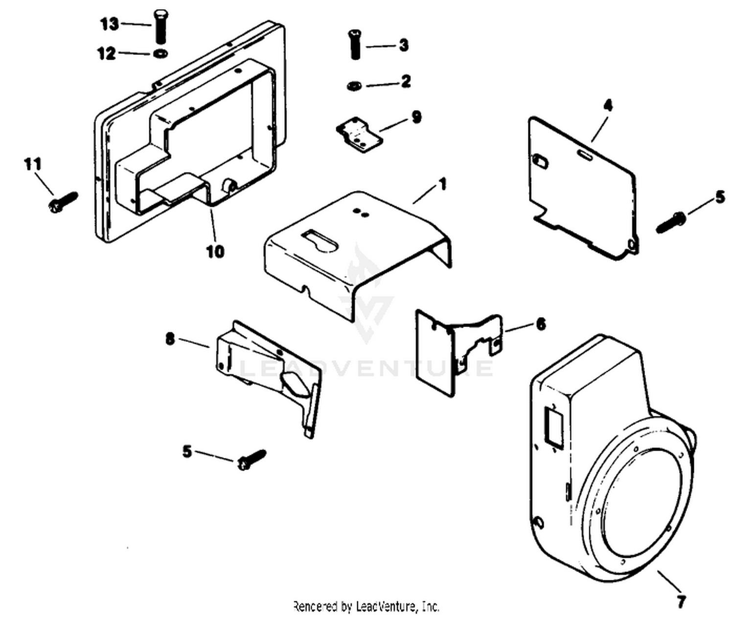 Baffles  Shroud-Engine Model No. M16 Spec. No. 711526