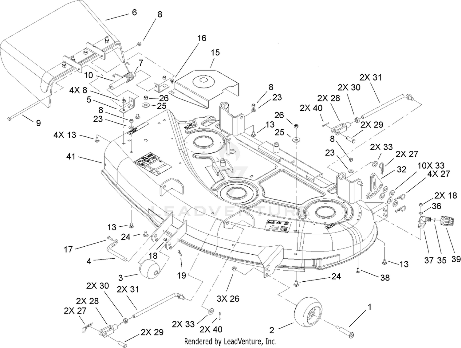44in Deck Assembly