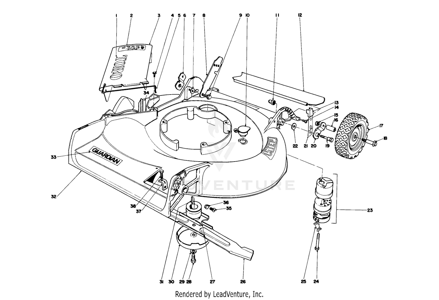 Housing Assembly Model No. 21610  21711