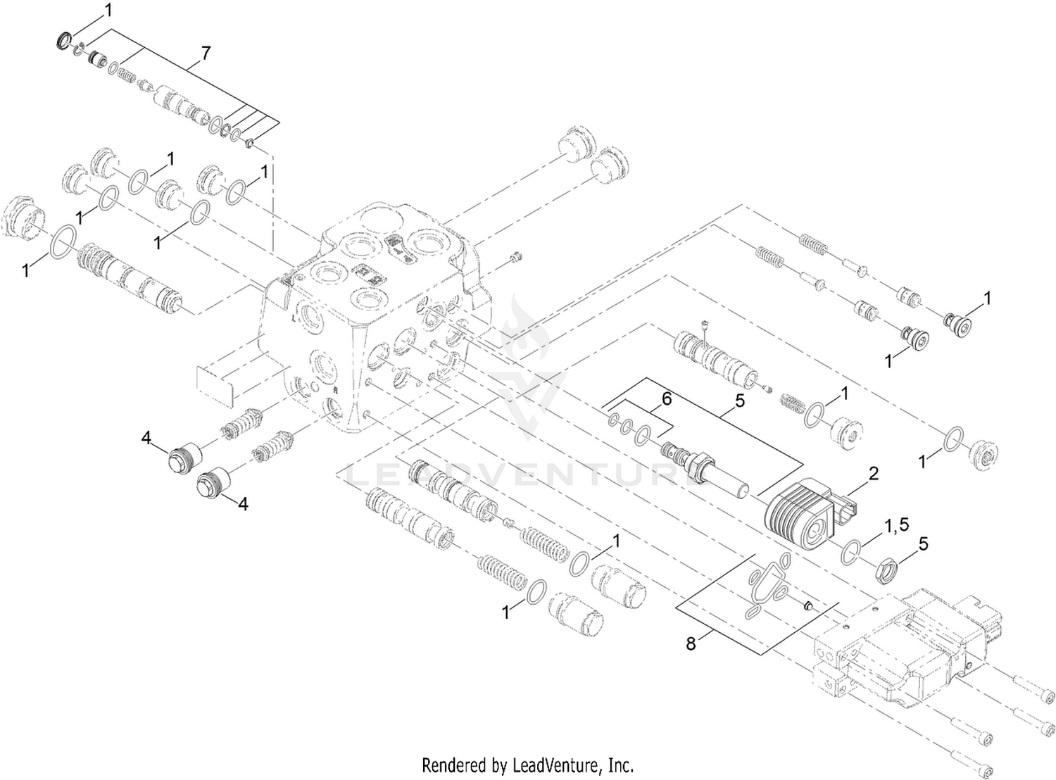 Hydraulic Valve Assembly No. 137-4076