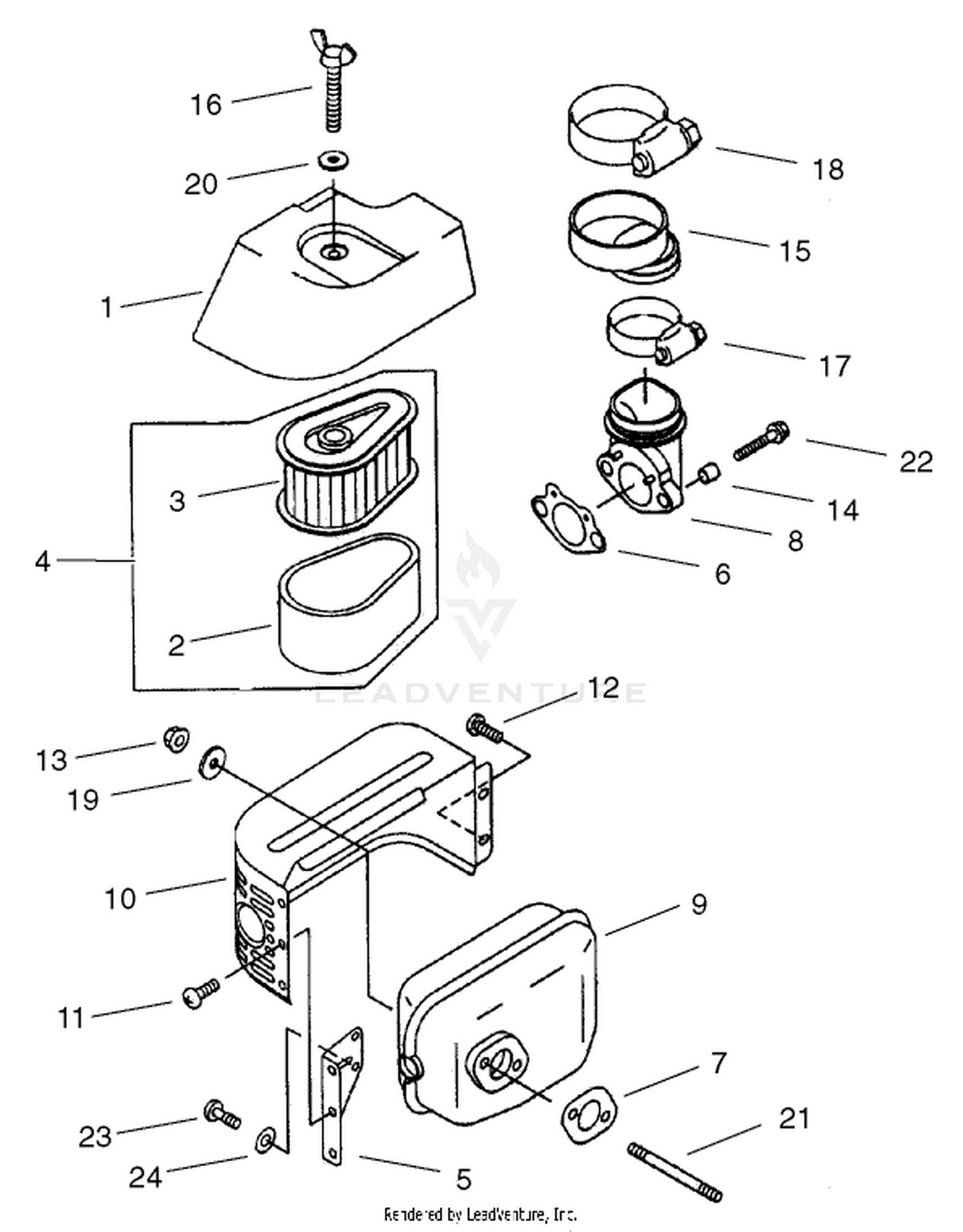 Air Filter/muffler Assembly