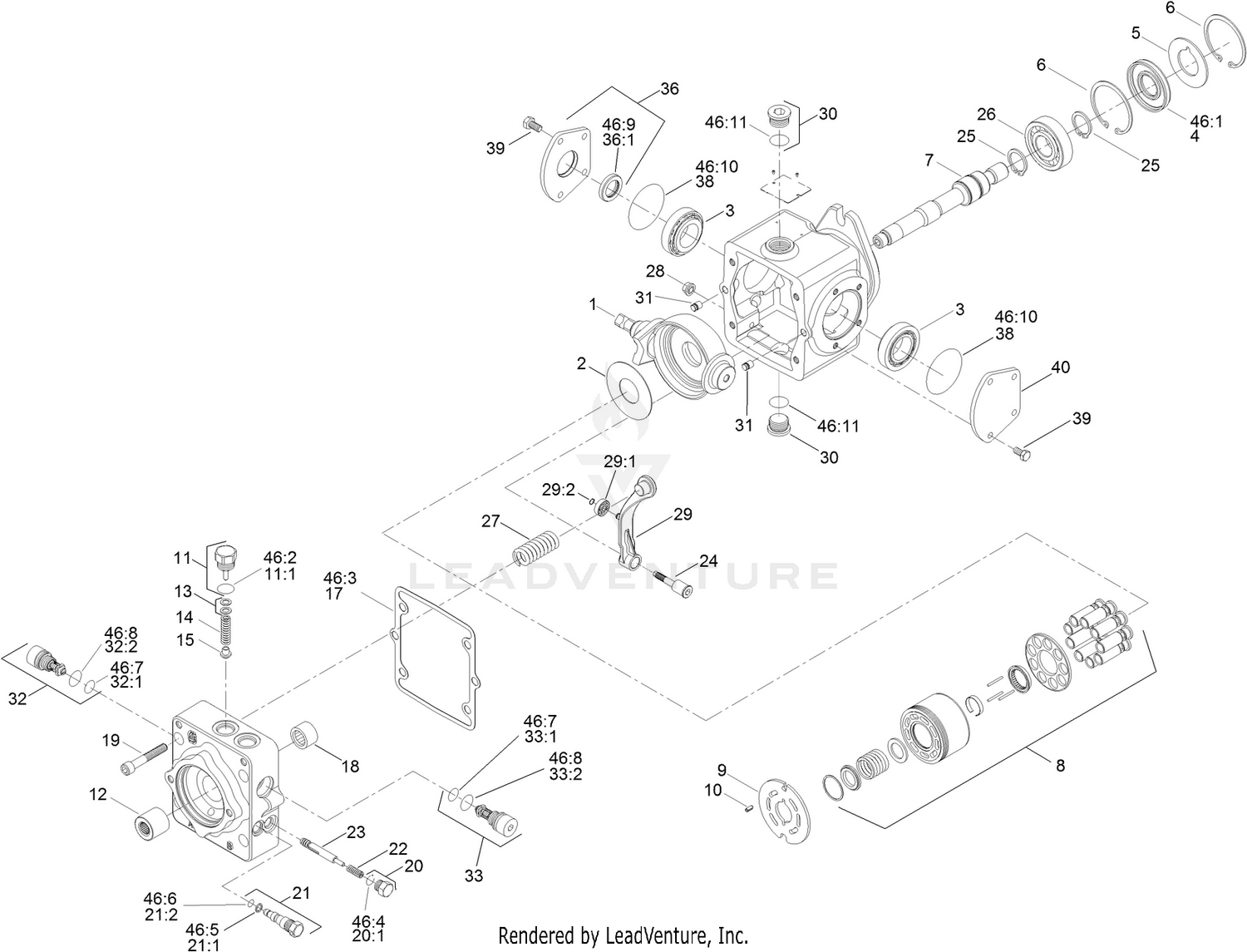 Transmission Pump Assembly No. 111-8723