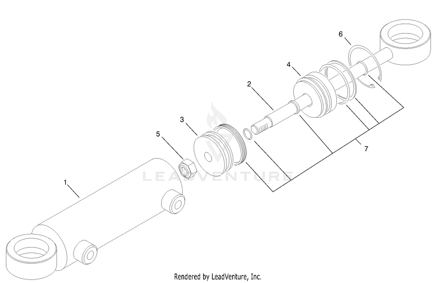Hydraulic Cylinder Assembly No. 94-8141