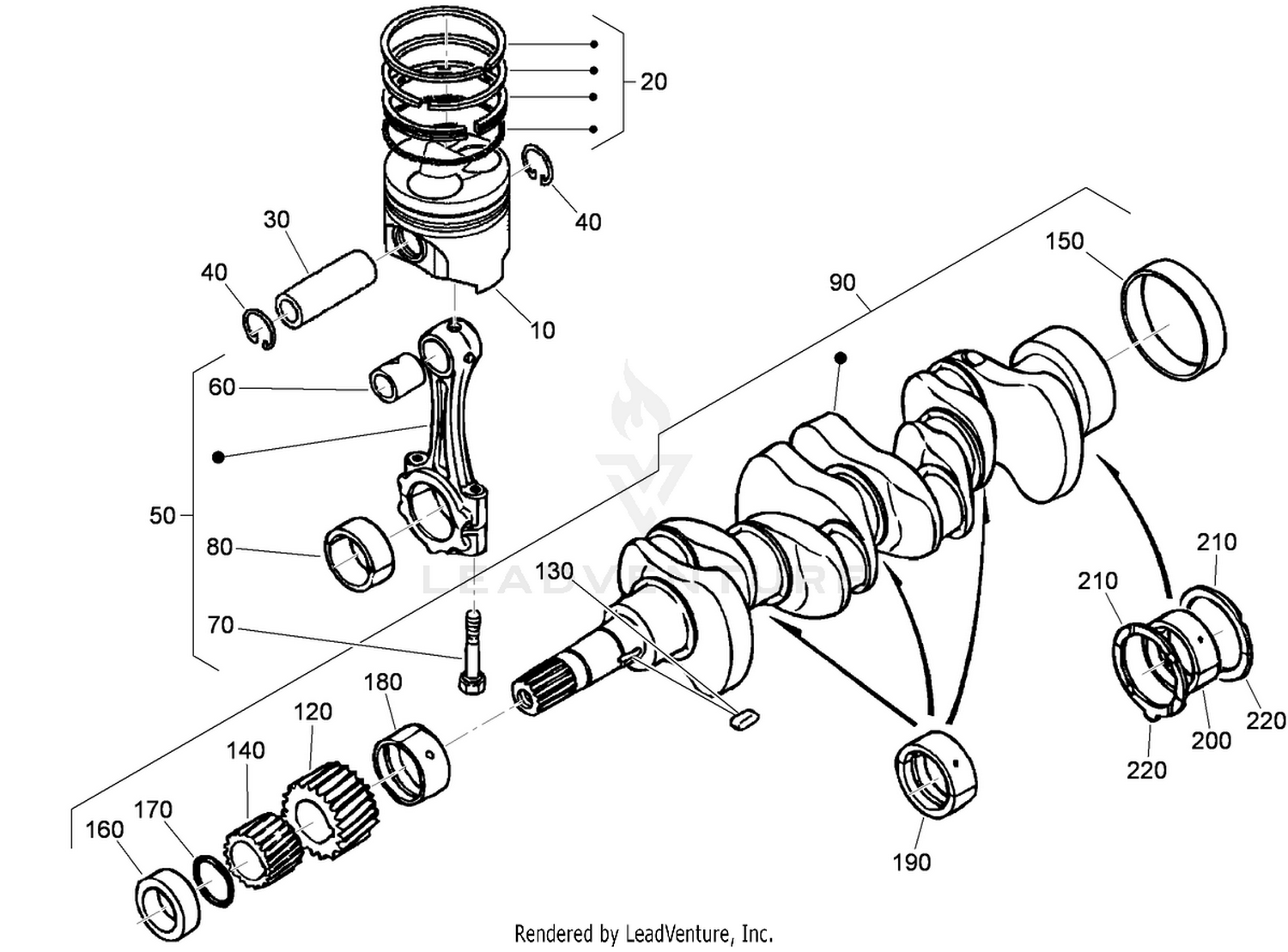 Piston and Crankshaft Assembly