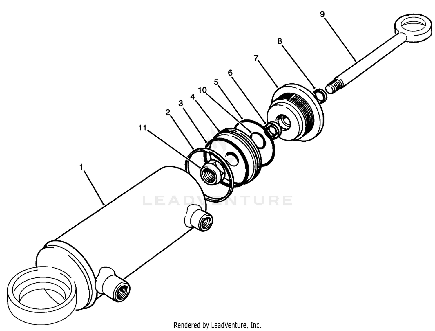 Hydraulic Cylinder No. 92-6584 (model No. 30455)
