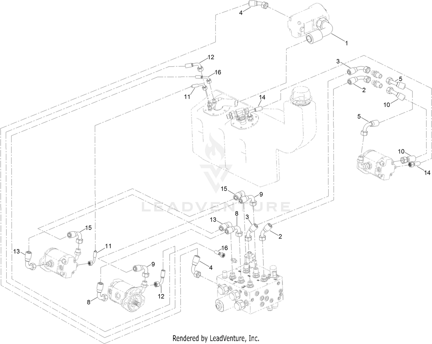 Cutter Hydraulic Circuit Assembly