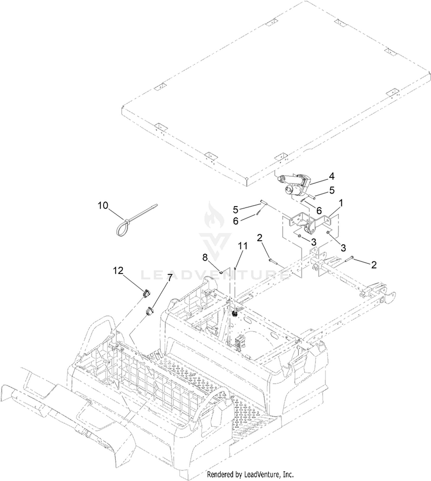 12 Volt Electric Lift Assembly