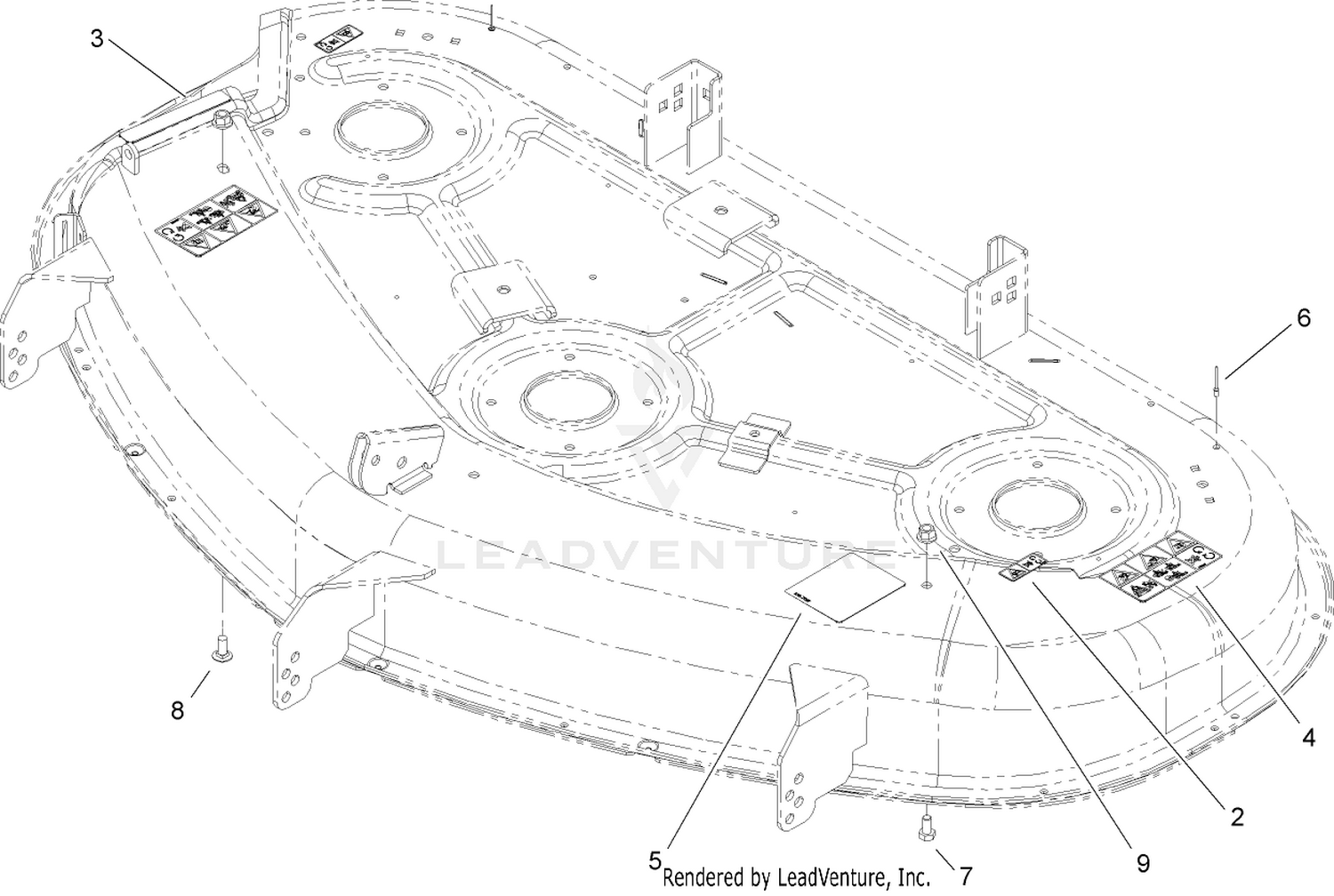 50in Deck Assembly No. 110-6790