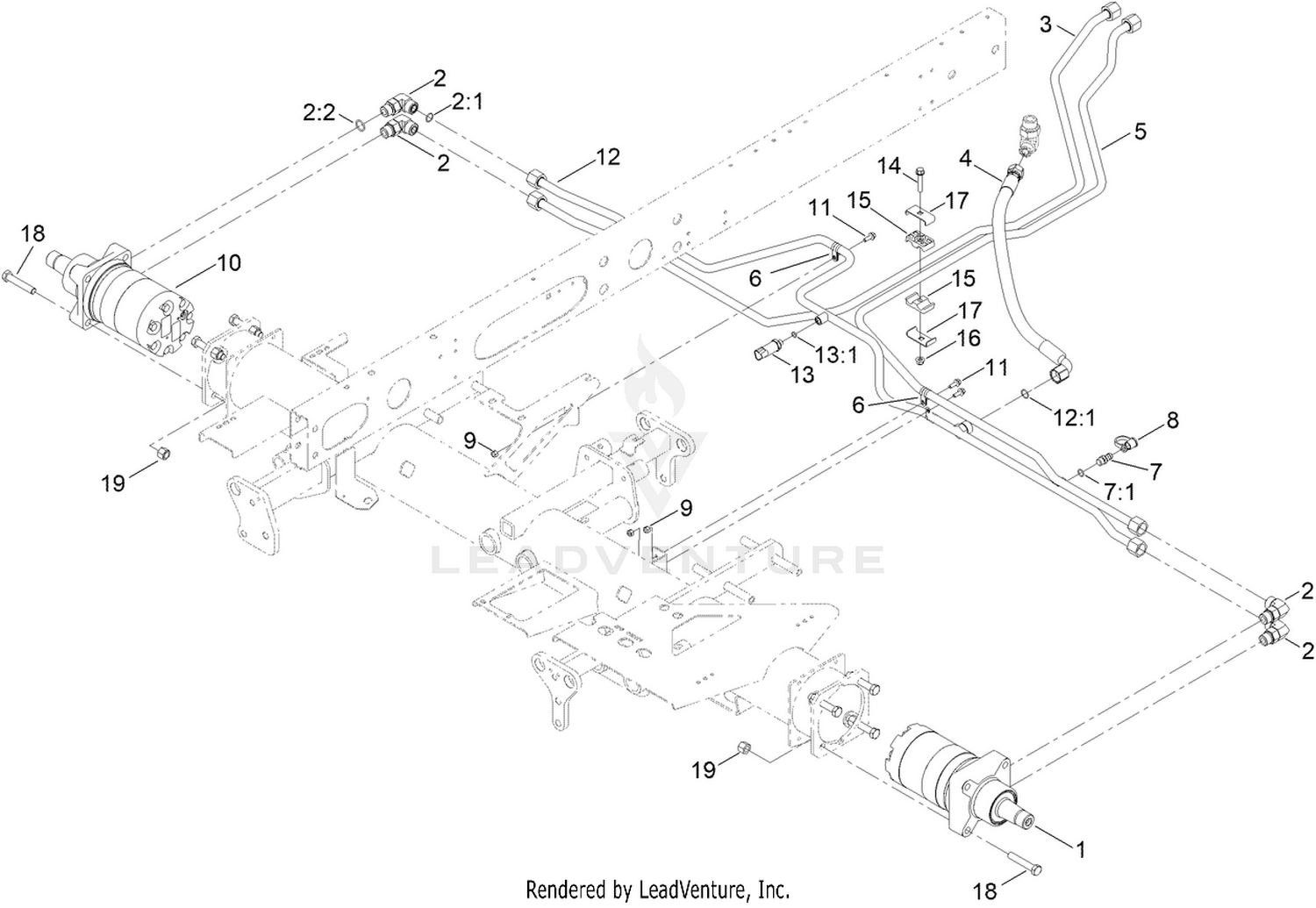 Traction Hydraulic Circuit Assembly