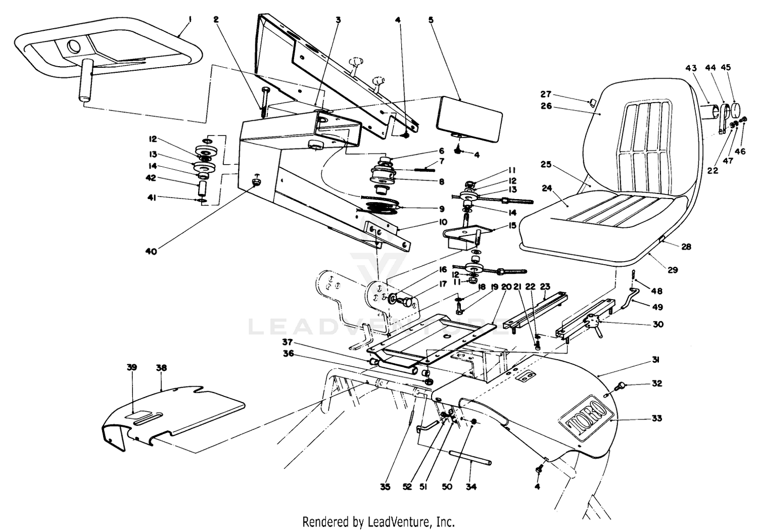 Steering And Seat Assembly