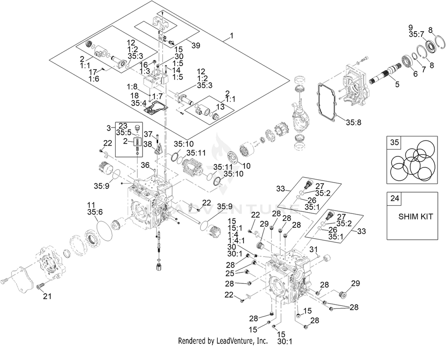 Hydraulic Pump Assembly No. 144-2060
