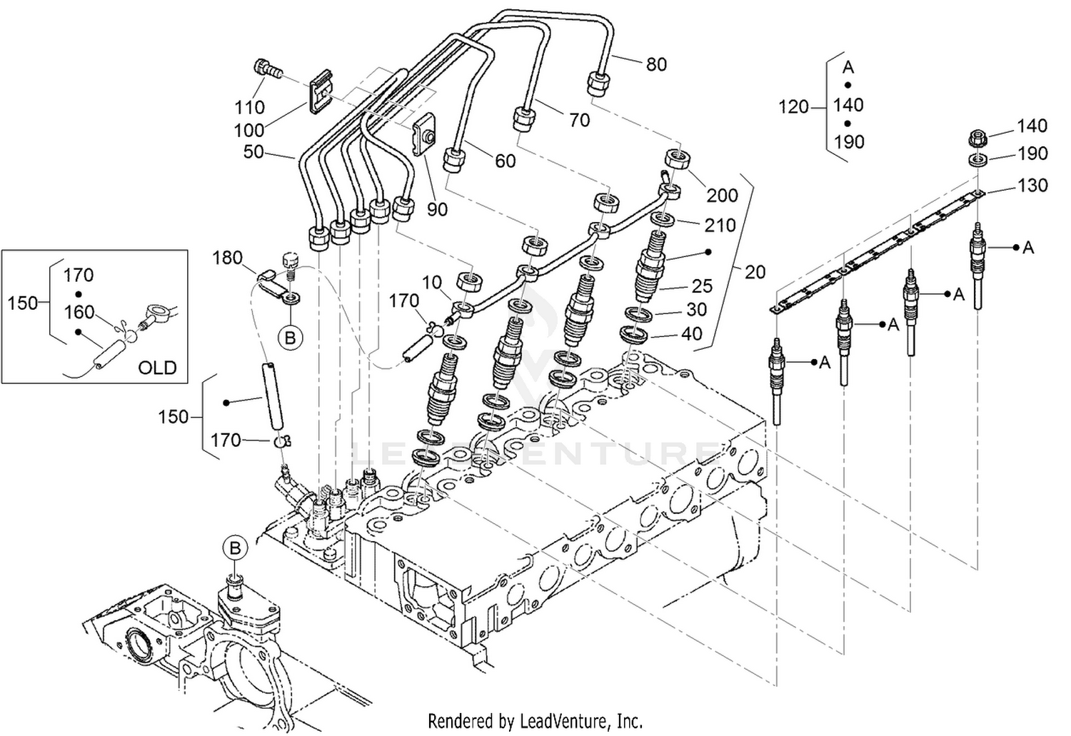 Nozzle Holder and Glow Plug Assembly
