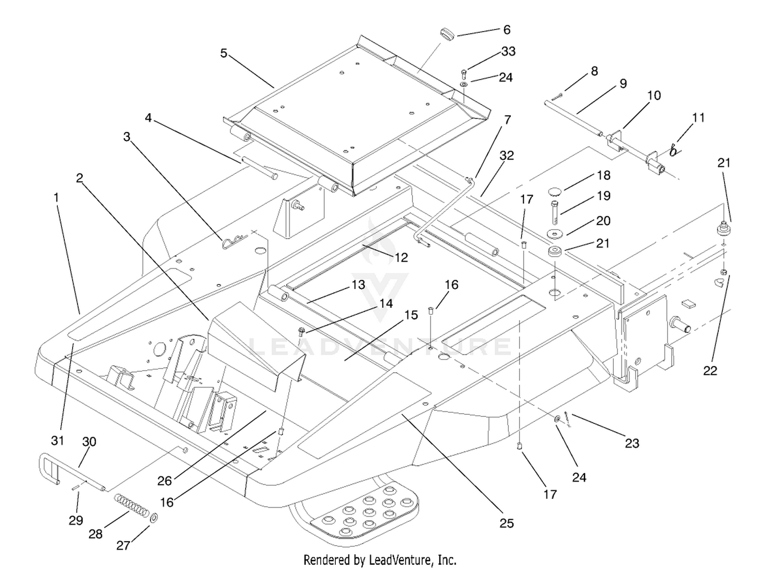 Front Frame and Seat Base Assembly