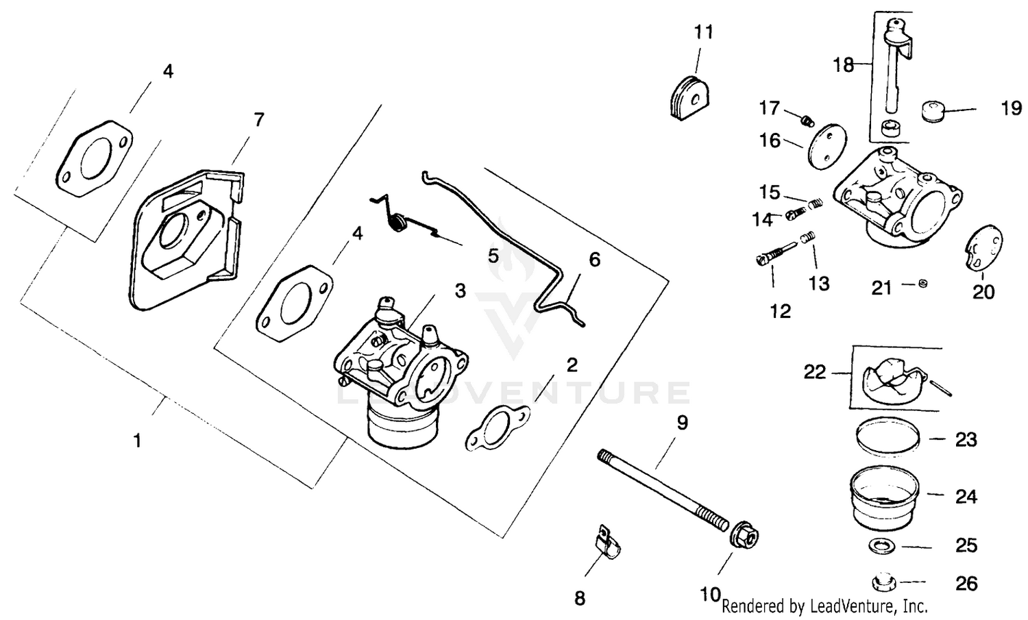 Fuel System Group-Engine Kohler Model No. Cv14 T-1412(continued)